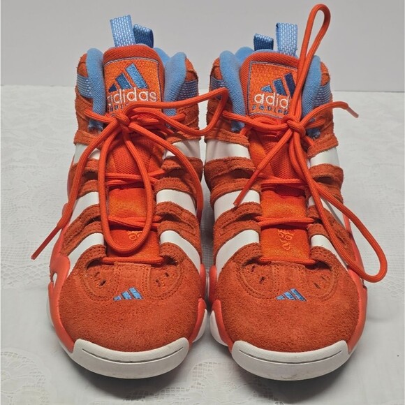 Adidas Crazy 8 Men\'s Sneaker Shoes Team Orange White Team Light Blue IE7224 8.5 main image 8